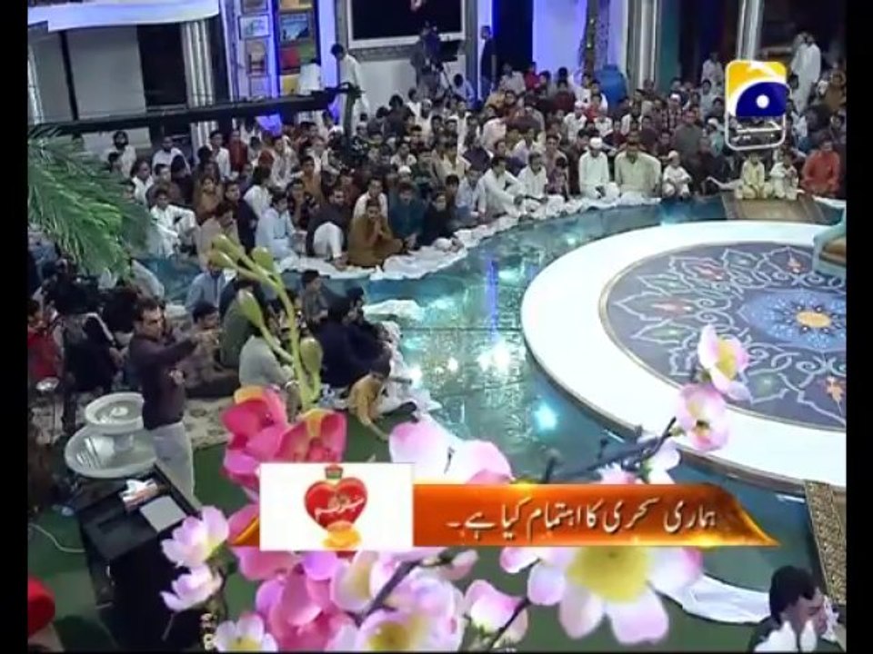 27th Sehri Shab e Amaan Part 9 in Amaan Ramazan with Aamir Liaquat 1434h 6-8-2013 -009