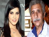 Naseeruddin Shah and Sunny Leone at the location of Jackpot