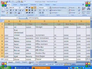 Excel 2007 - Tabs - Part 1 by Irfan Wazir Ali