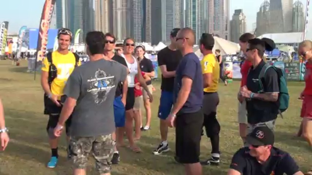 PARACHUTISME - CHAMPIONNATS DU MONDE DUBAI 2012 : VOILE CONTACT à 2 "FRANCE A - Victoire"