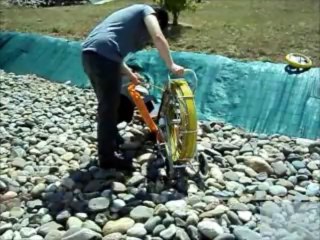 chariot a poussée pour camera de canalisations