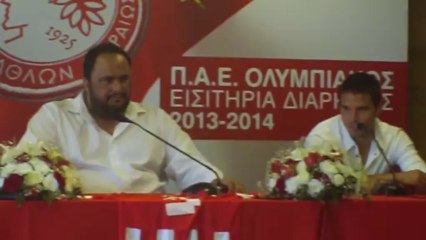 Δηλώσεις Χαβιέ Σαβιόλα κατά τη διάρκεια της επίσημης παρουσίασης του