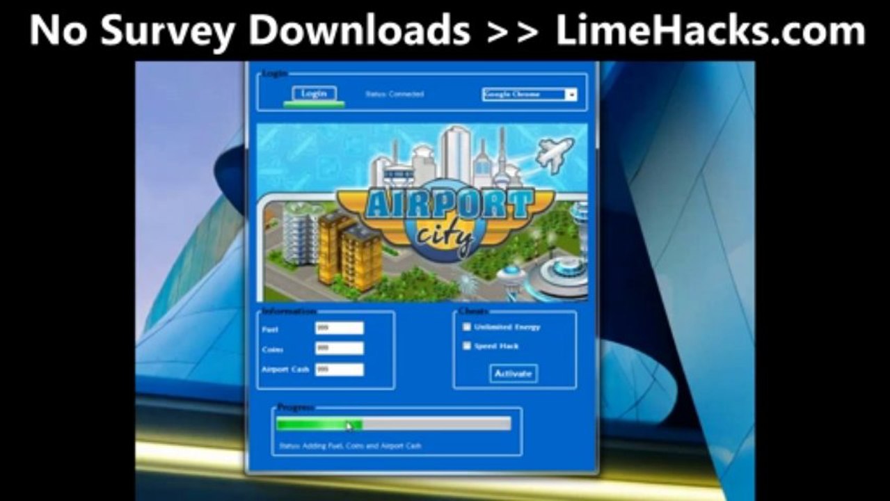 Airport City Hack Cheat Tool - Updated August 2013 [No Survey]