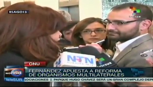 Pdta. Cristina aboga por reforma a organismos multilaterales