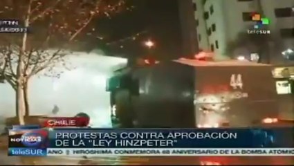 Chile: violenta protesta protesta contra Ley Hinzpeter