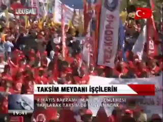 TAKSİM MEYDANI İŞÇİLERİN.