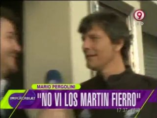 Pronto.com.ar Pergolini sobre los Martín Fierro