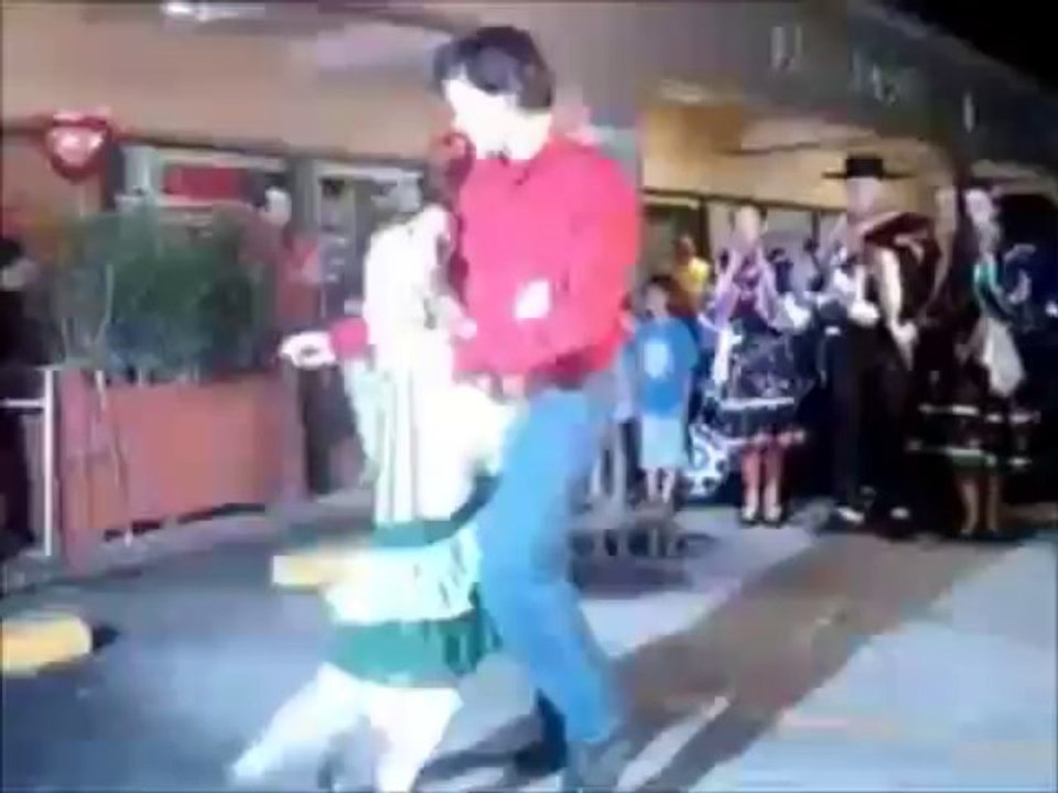 Un labrador danse la Salsa avec son maître