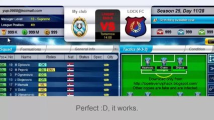 Top Eleven VIP Hack - Add Cash, Tokens, Fans, Rests, Treatme