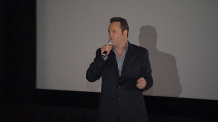 Vince Vaughn Excites Movie Audience By Coming To "The Internship" Showing
