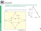 4ème - PYRAMIDES ET CONES - Perspective cavalière, patrons