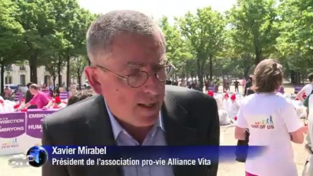 Recherche sur l'embryon humain: manifestation d'«anti» à Paris