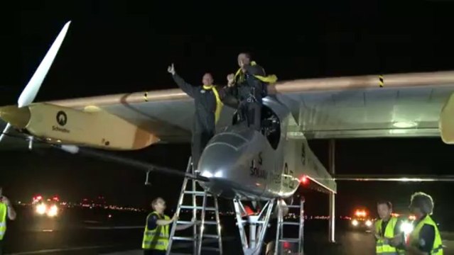 L'avion solaire achève sa traversée des Etats-Unis à New York