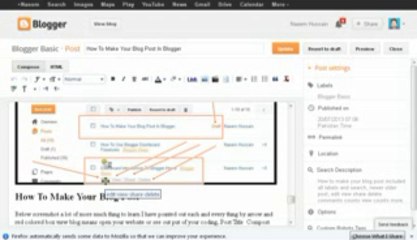How to make your blog post blogger basic