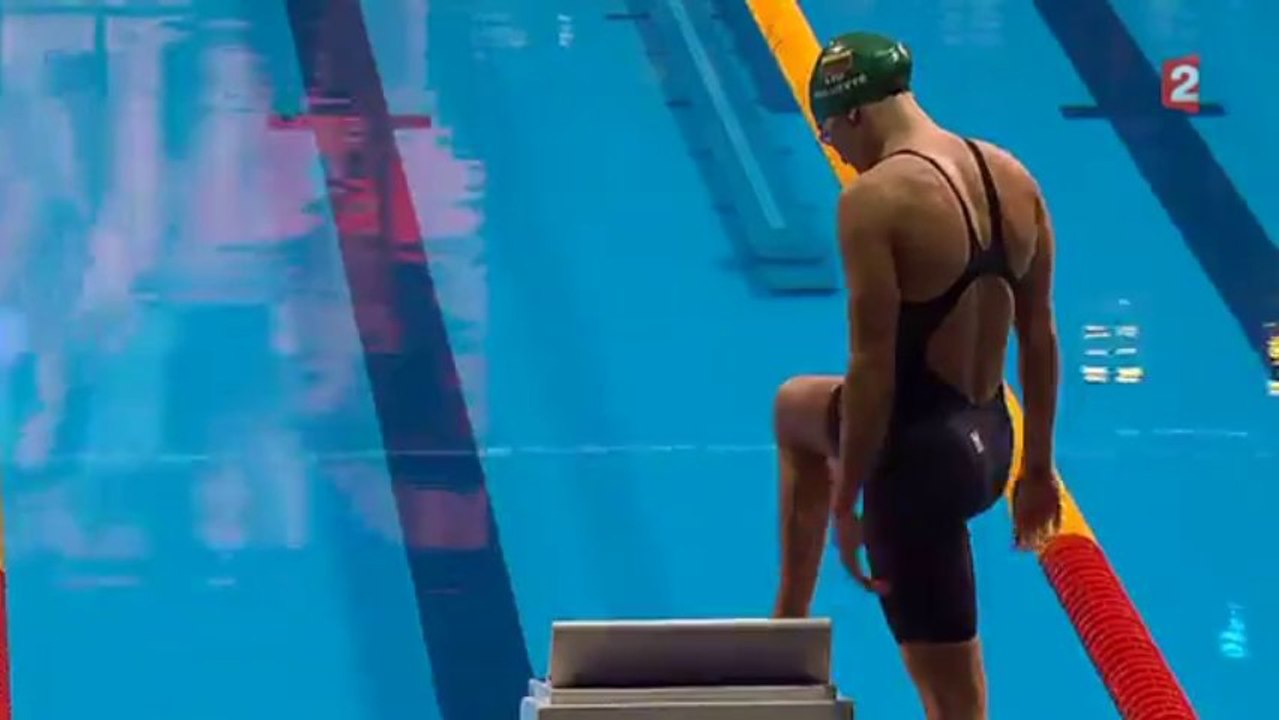 Demi-finales 50m brasse (F) - ChM 2013 natation (record du monde)