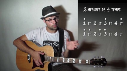 Rythme de guitare, par deux mesures (rythme 07) avec zamzam