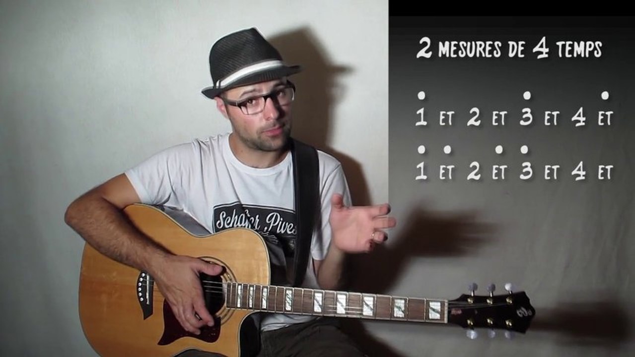 Rythme de guitare, par deux mesures (rythme 07) avec zamzam