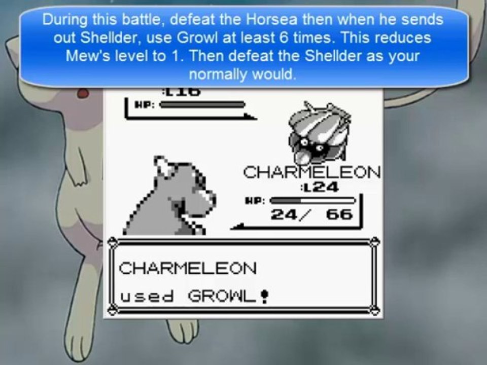 Pokemon Red/Blue Glitch: Level 100 Mew