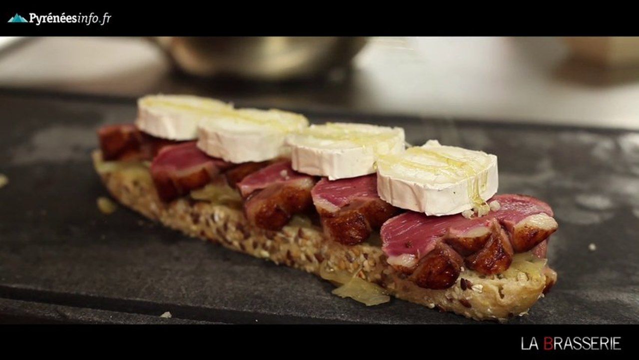 [TARBES]La recette de La Brasserie : Tartine de magret de canard (Août 2013)