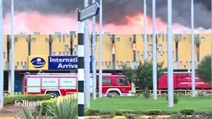 Download Video: Un incendie ravage l'aéroport de Nairobi