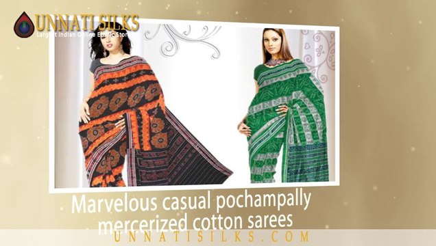 Pochampally silk sarees online, buy pochampalli ikkat cotton silk sari