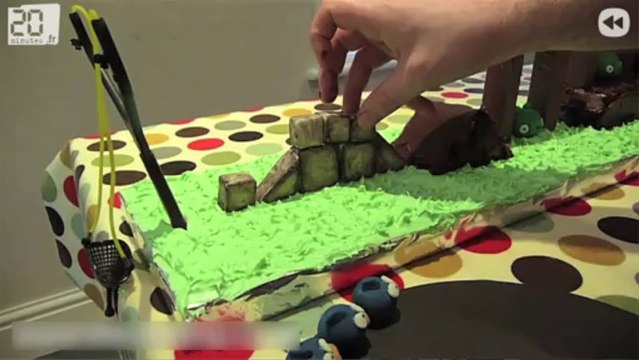 Le gâteau geek ANGRY BIRDS !