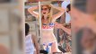 Diana Vickers Sports a Tomboy Bikini at Ocean Beach Ibiza Party