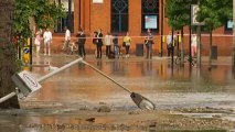 Water main bursts flooding homes in south London