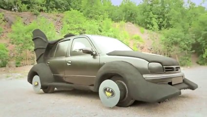 What if Batman Drove a Nissan as the Batmobile?! Funny Dark Night Parody!!