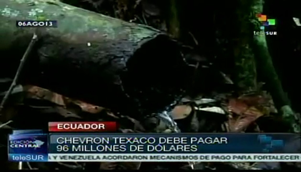 Chevron Texaco evade el daño ambiental contra la amazonía en Ecuador
