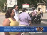 Pacientes del Hospital El Algodonal protestan para exigir mejoras en el centro de salud