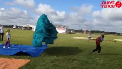 Parachutisme ascensionnel - Un peu de stress au décollage
