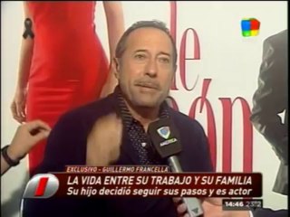 Pronto.com.ar Francella habla del trabajo de su hijo