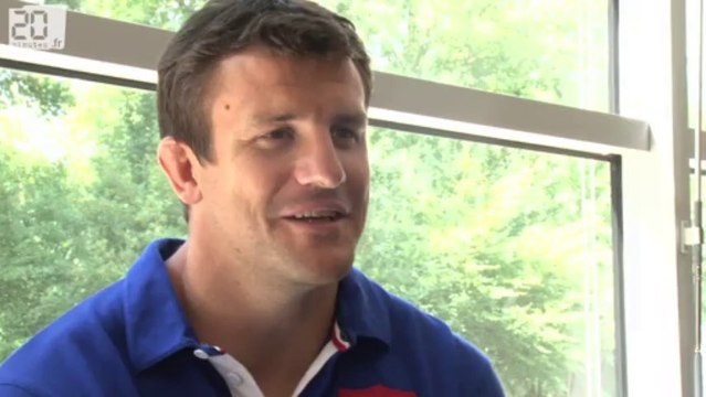Leçon de rugby avec les joueurs de l'équipe de France : Damien Traille, Trois-quart centre