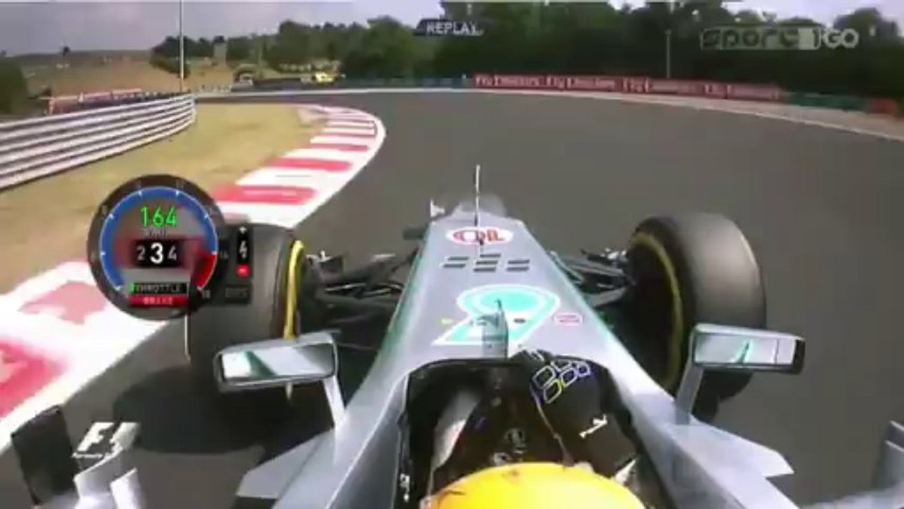 Lewis Hamilton Q3 Pole Position Lap Hungarian GP 2013