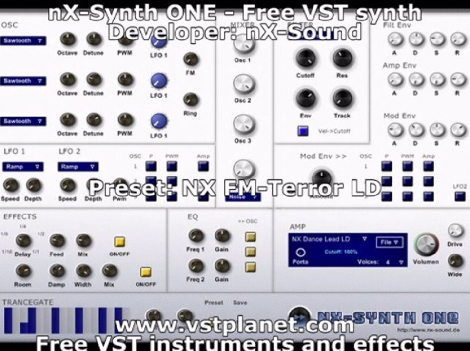 nX-Synth ONE - Free VST synth - vstplanet.com