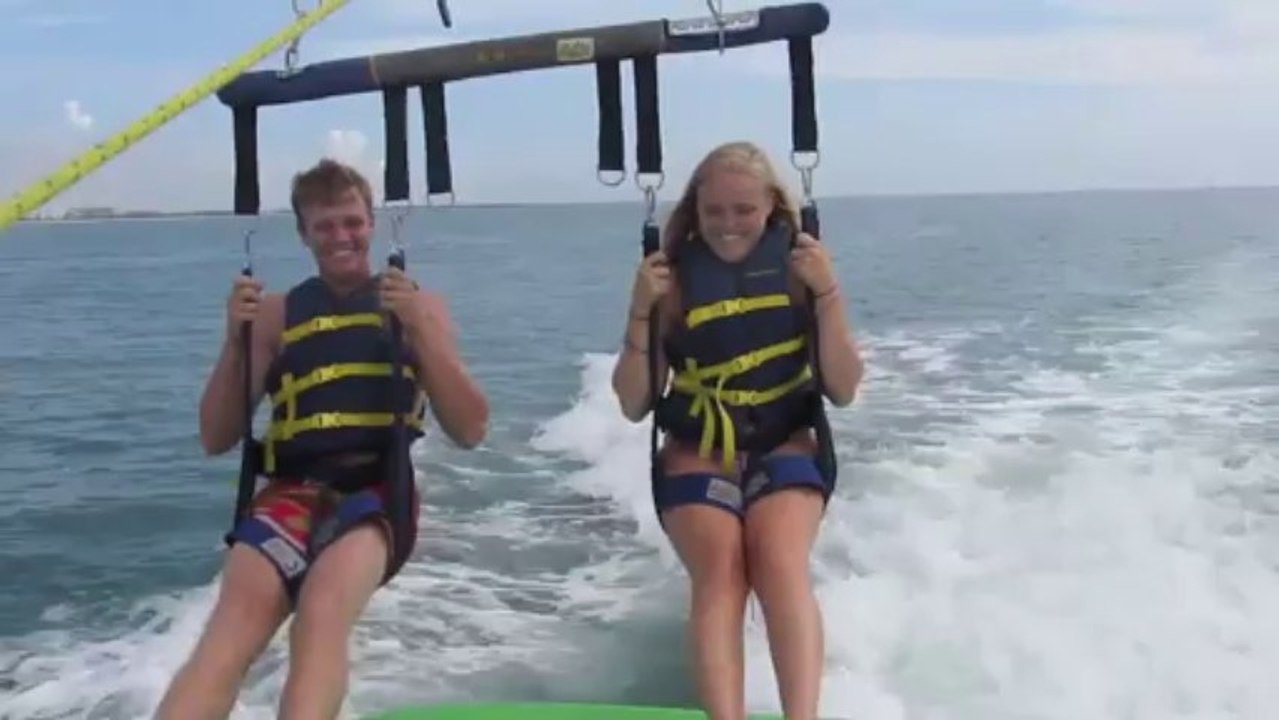 Parasailing over Cocoa Beach