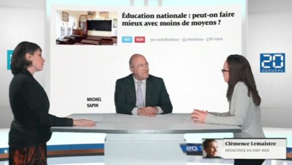 Michel Sapin : «Ce n'est pas parce qu'on a plus de profs qu'on a un meilleur système éducatif»