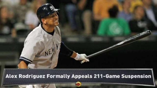 A-Rod Formally Appeals Suspension