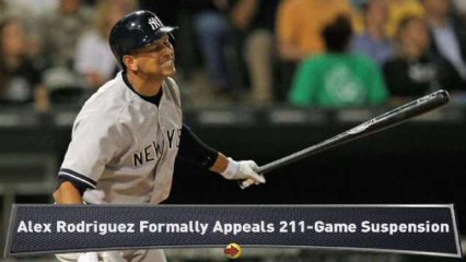 A-Rod Formally Appeals Suspension