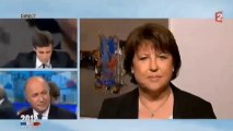 Réaction de Martine Aubry à l'annonce de l'élection de François Hollande