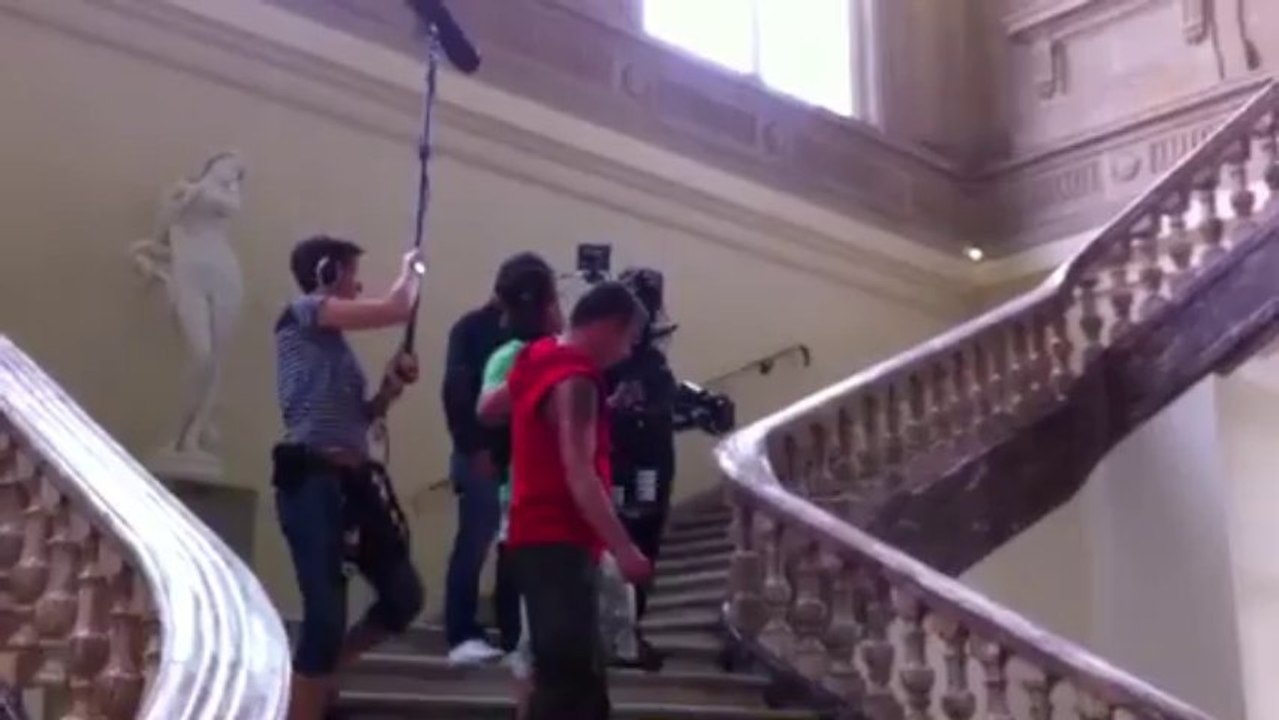 Le tournage de la série "Marc Saint-Georges" au palais de Fervaques à Saint-Quentin