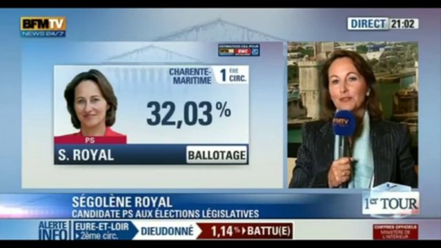 Réaction de Ségolène Royal - Législatives 2012