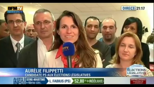 Réaction de Aurélie Filippetti - Législatives 2012