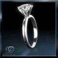Tulip Diamond Engagement Ring by Diamonds-USA.com