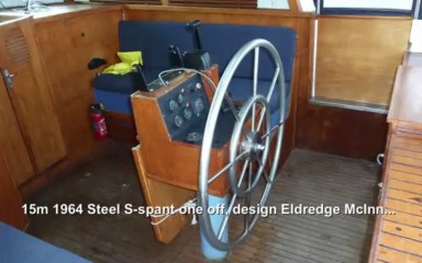 15m 1964 Steel S-spant one off, design Eldredge McInnes USA, hull Cantiere Fiumiconi  2-Display