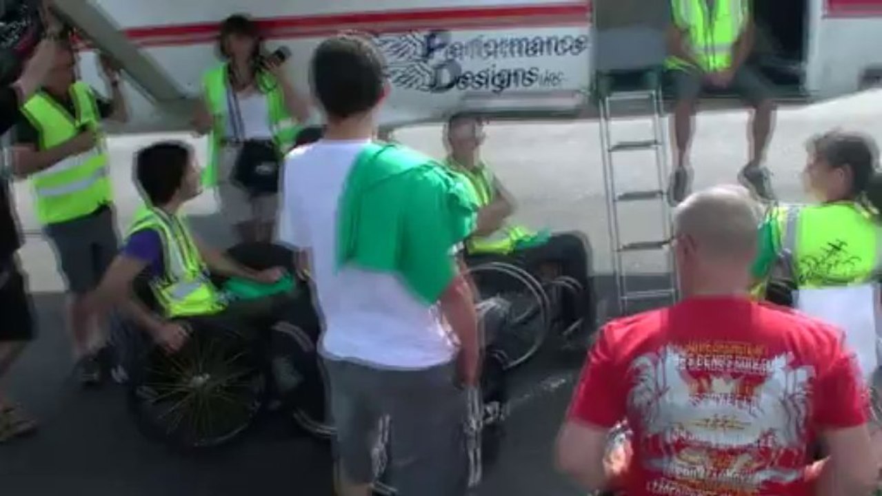 PARACHUTISME - STAGE PARACHUTISME ET HANDICAP : "Apprentissage théorique sortie d'avion"