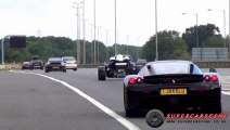 Supercars BLASTING onto Motorway- EPIC SOUNDS! and Beautiful cars to!
