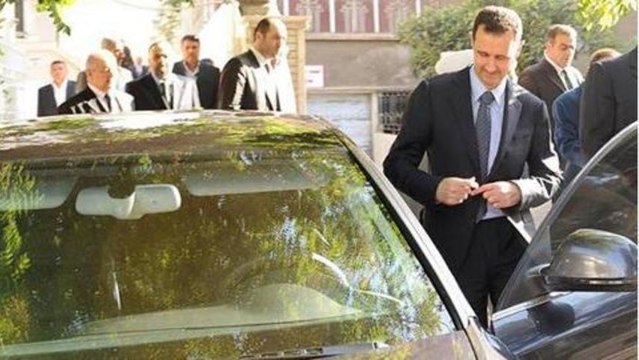 Reports of shelling in Assad's neighbourhood