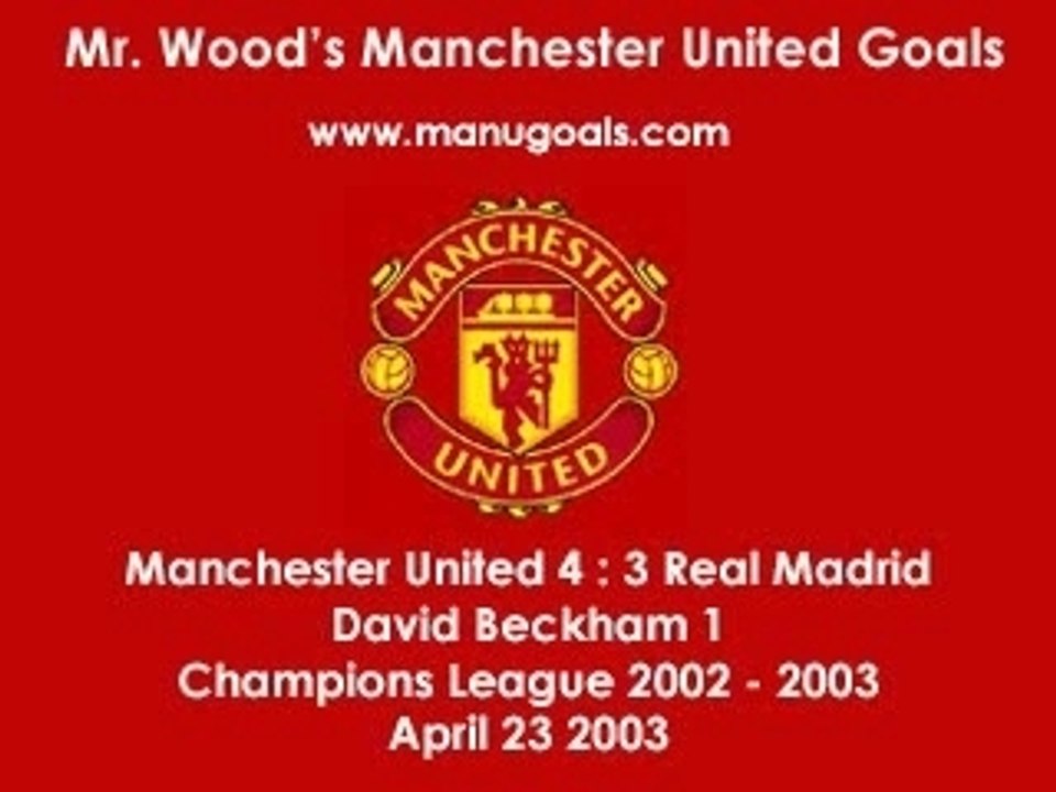 David Beckham vs Real Madrid